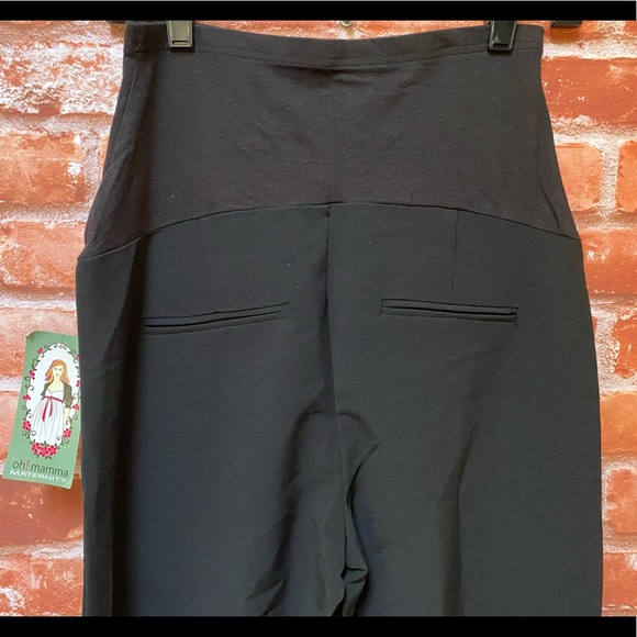 🍀Oh! Mamma Black maternity pants with pockets - Picture 4 of 7